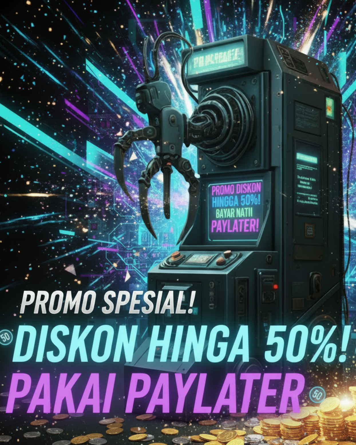 Cyberpunk Claw Machine 3